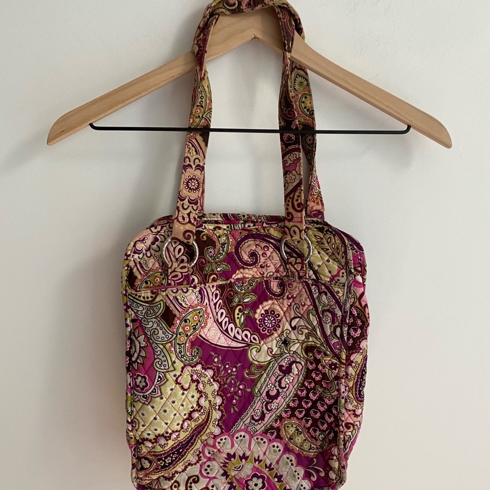 Vera Bradley Very Berry Paisley POCKET TOTE Purse